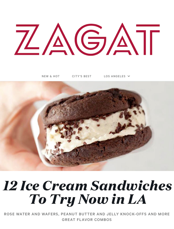 Zagat Ice Cream Sandos